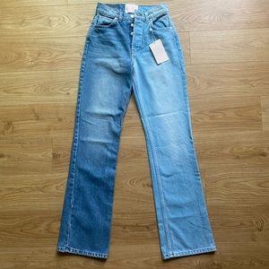 Size 26 (runs small). Never worn. Tags on. Bought for $65